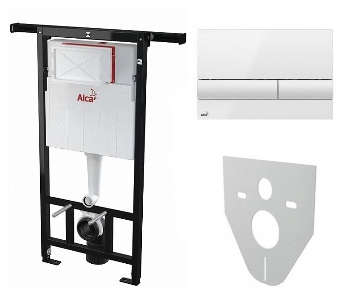 AlcaPlast AM102/1120 (A102) inštalačný modul SET 5v1 pre závesné WC